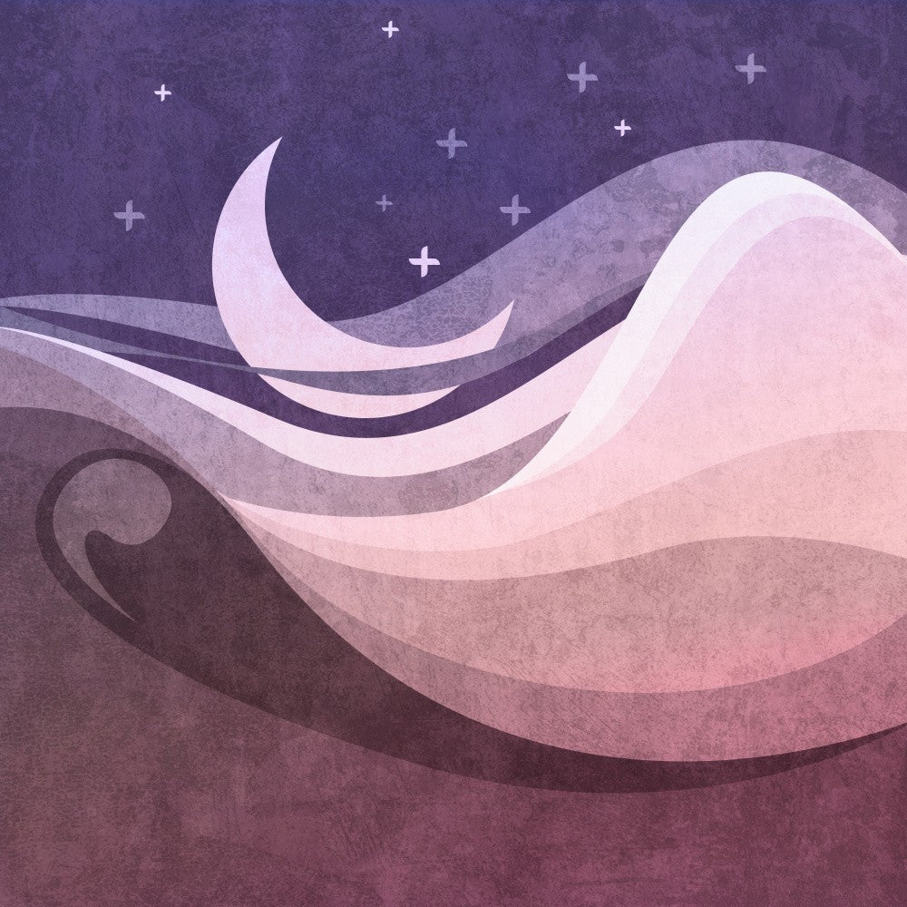 Paysage de Vagues Lunaire