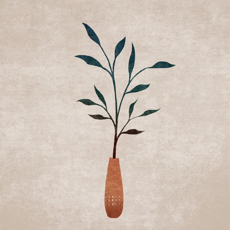 Minimale Blattvase