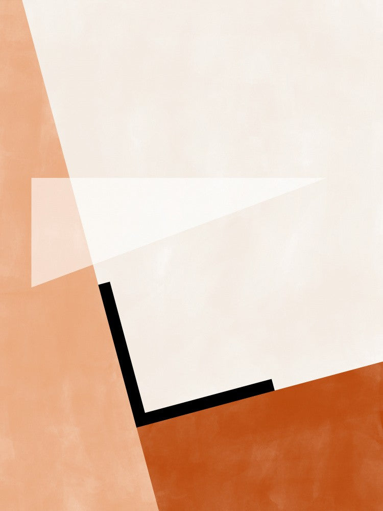 Abstract Geometric Art With Muted Tones