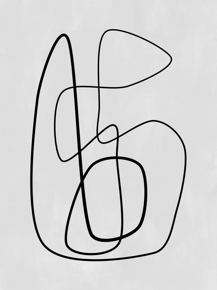 Komplexe schwarze Linienkunst