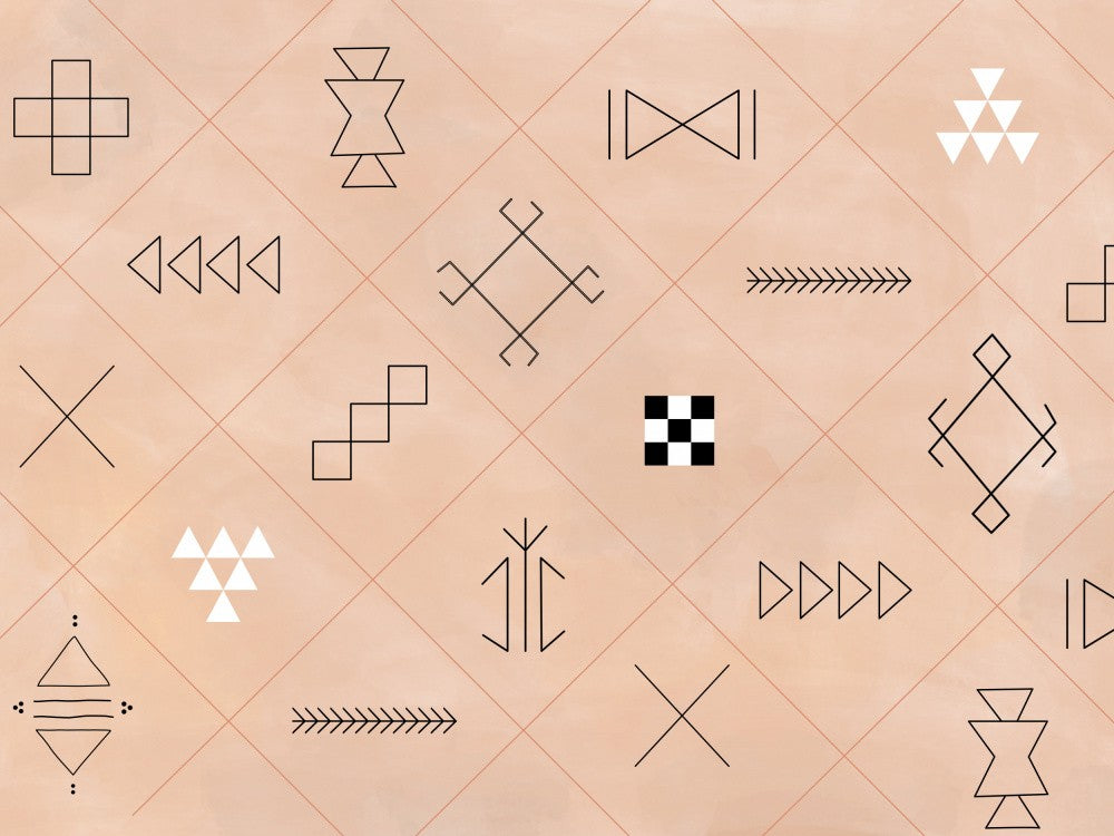 Geometric Shapes And Tribal Motifs