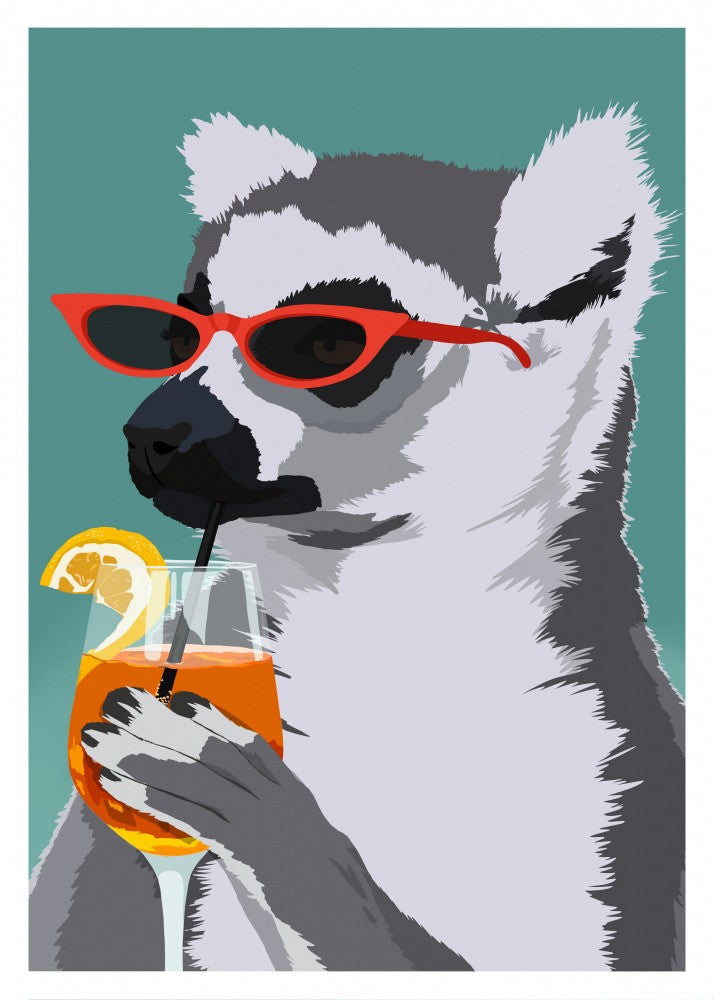 Jugdy Lemur with Drink