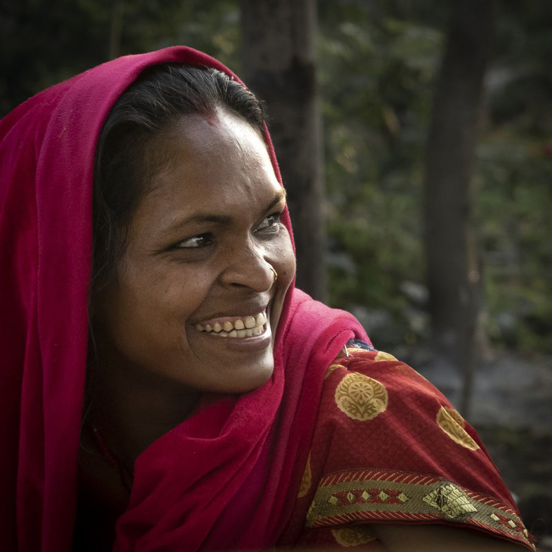 stealing smiles in a village market