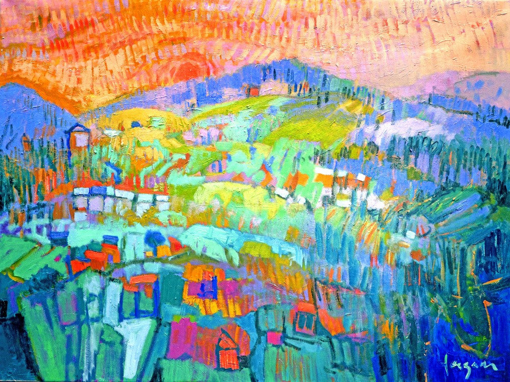 Vibrant Hillside Dreams