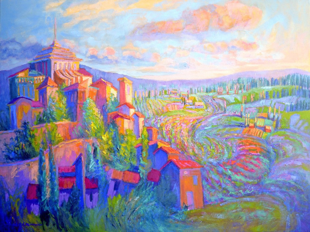 Vibrant Hillside Dawn