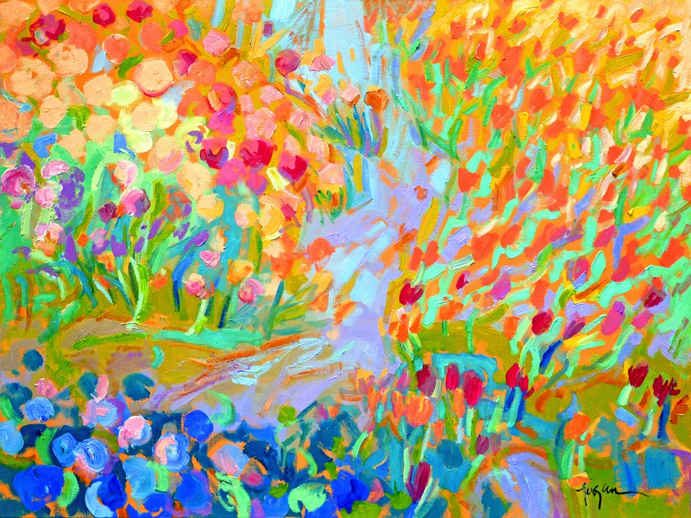 Vibrant Garden Path