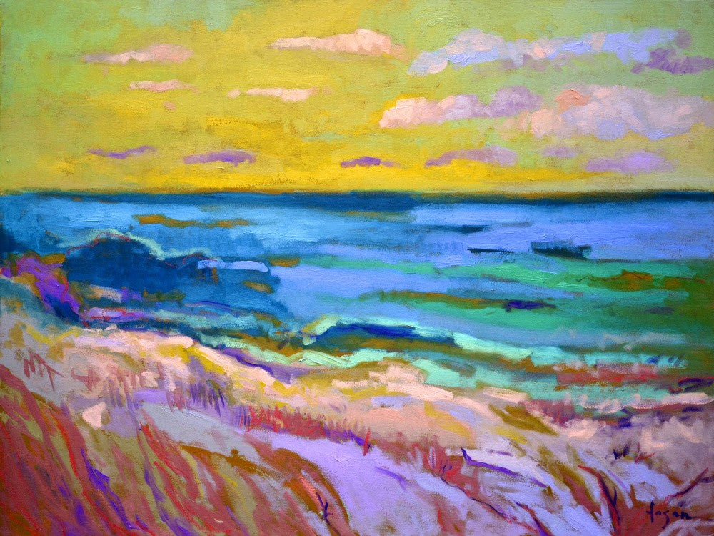 Coastal Landscape at Sunset