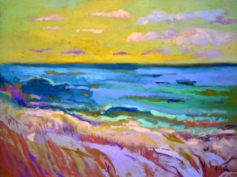 Coastal Landscape at Sunset