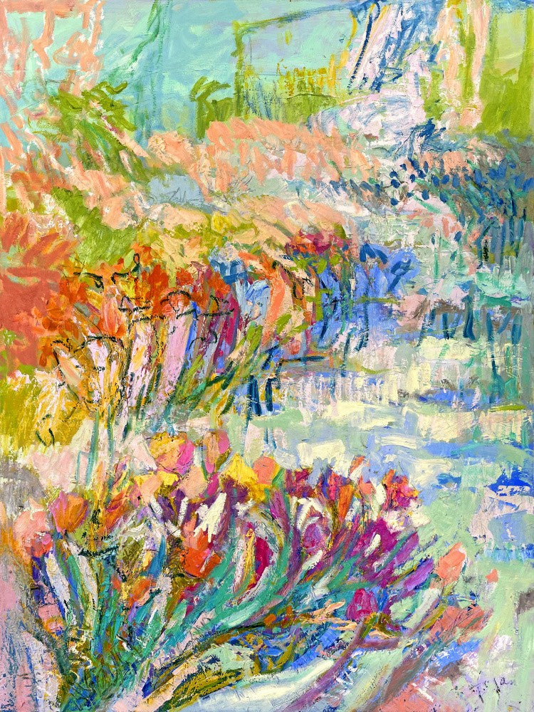 Vibrant Garden Path