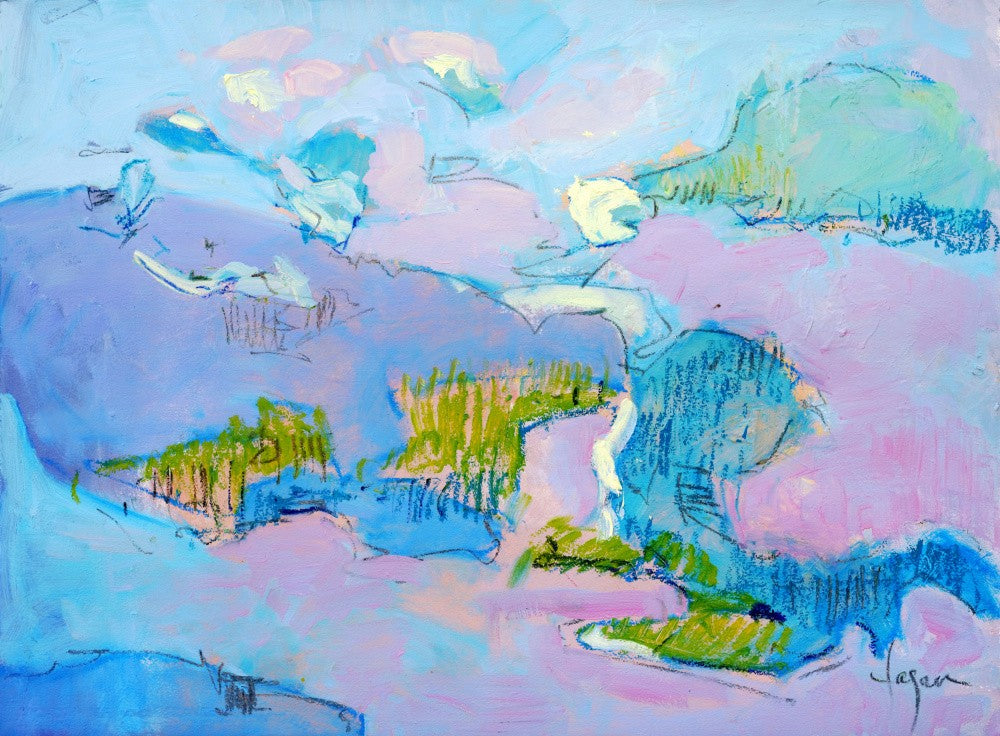 Abstract Pink Landscape