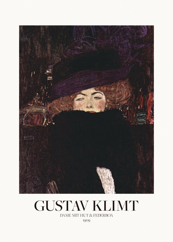 Dame Mit Hut Und Federboa (1909) Poster