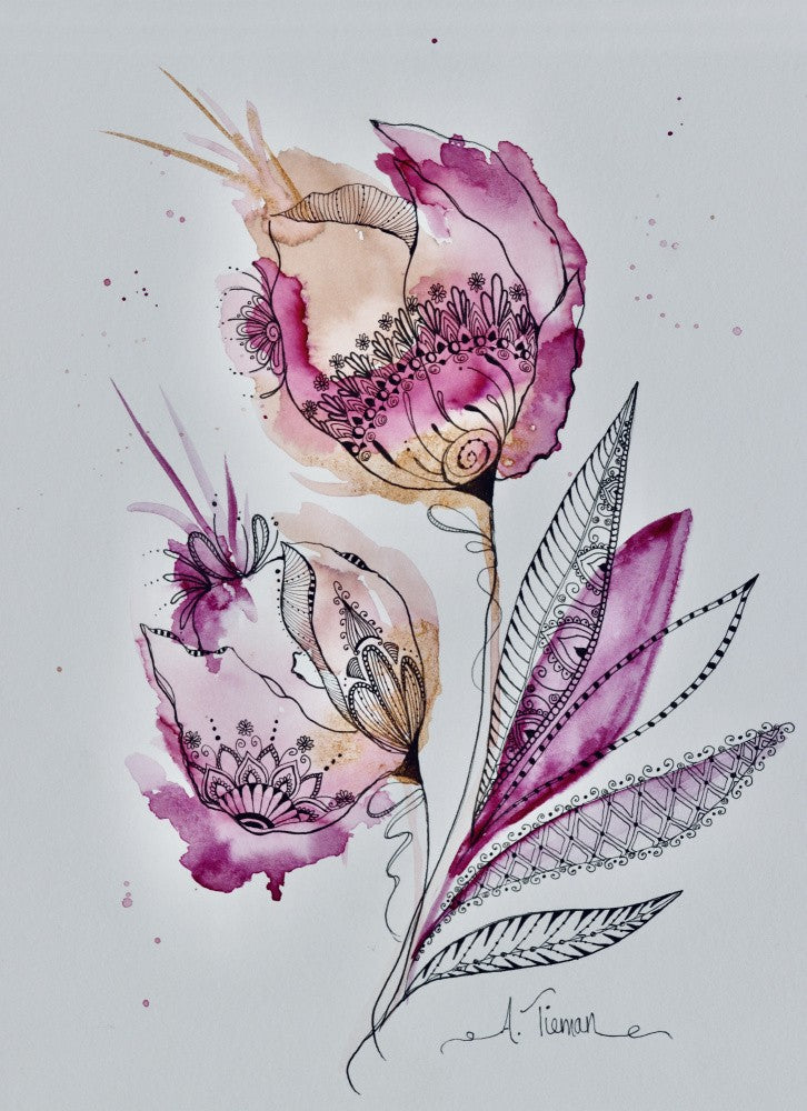 Mandala Floral (magenta)