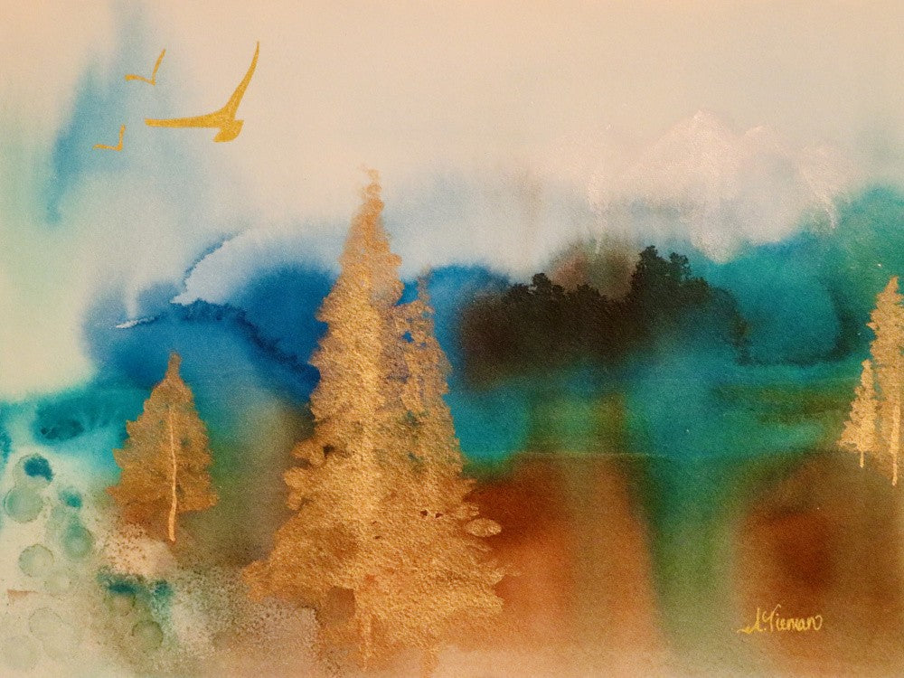 Goldene Landschaft
