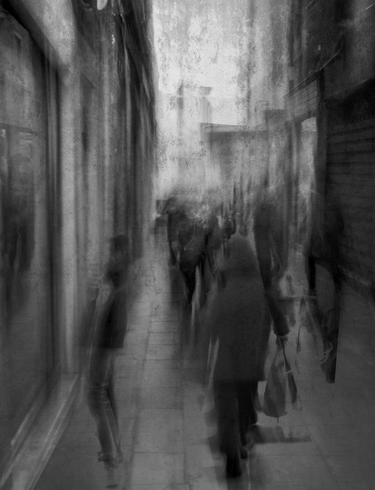 looking in a shop window