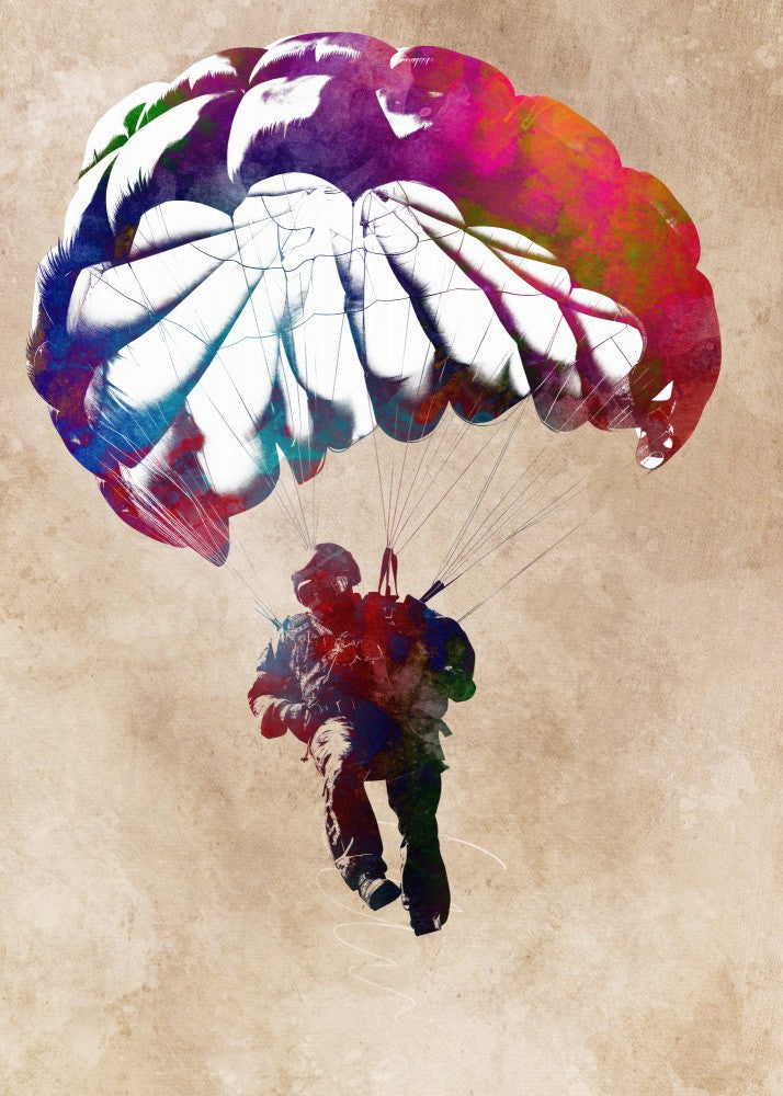 Paratrooper sport art
