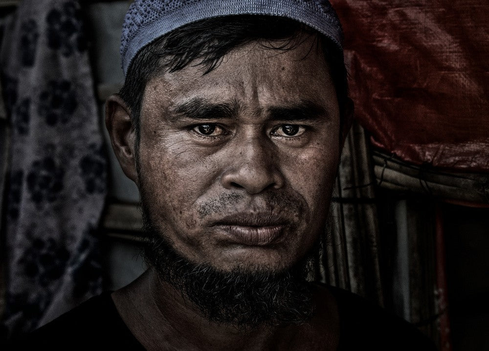 Rohingya refugee man.