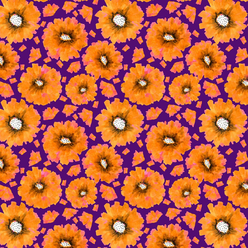 Chiffon Blumen Pink Limonade