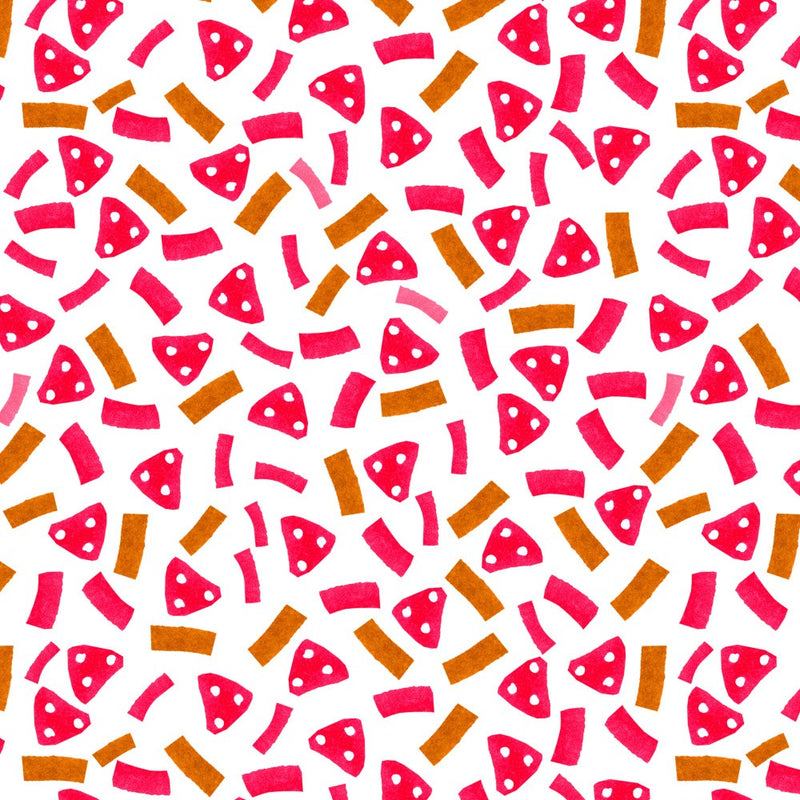 Geometrische Markierungen Pink Braun