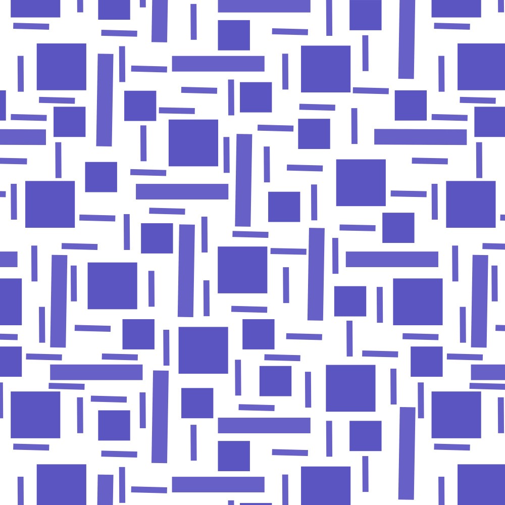 Shapely #2 Navy Blue Geometric Abstract