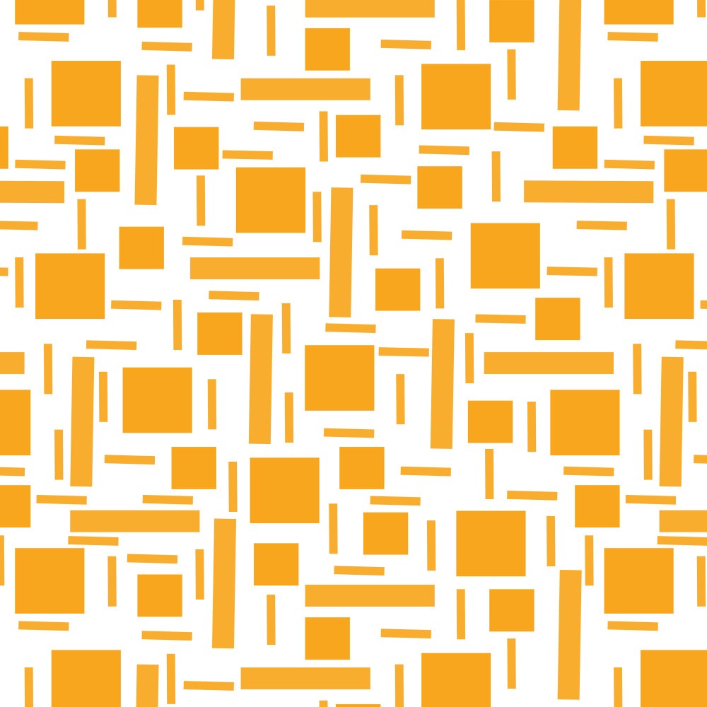 Shapely#2 Orange Geometric Abstract