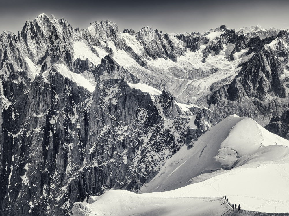 against a steep background