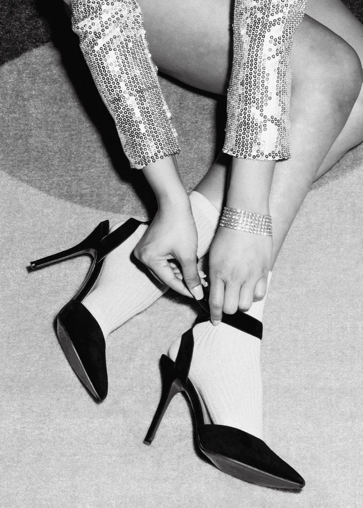 Legs Party Black and White