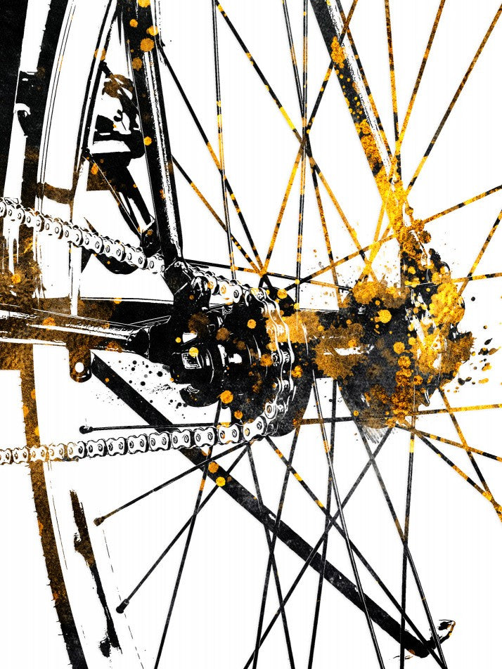 Cycling 5 gold and black