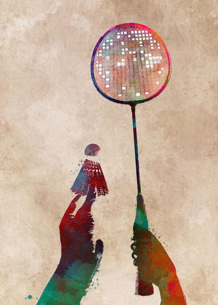Badminton Sport Art 1