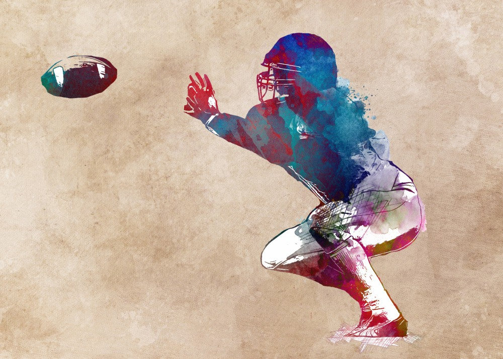 American Football Player Sport Art 10