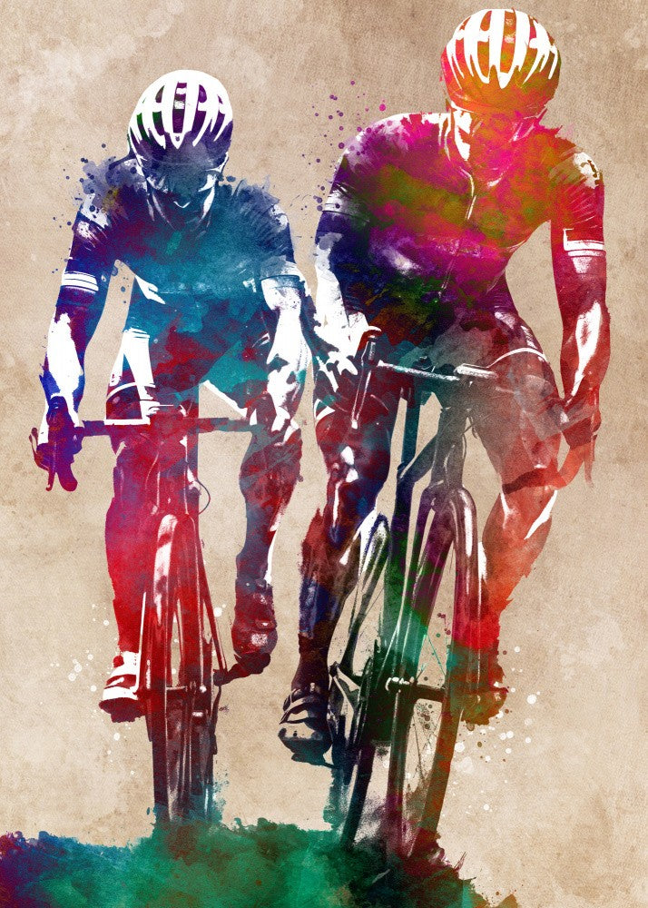 Art Sportif de Deux Cyclistes