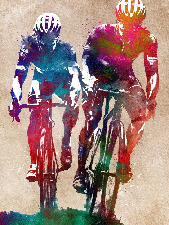Two cyclers sport art