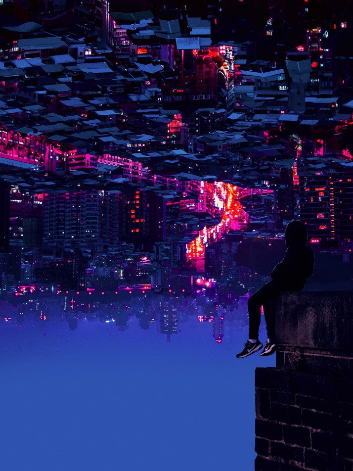 Upside Down City Cyberpunk