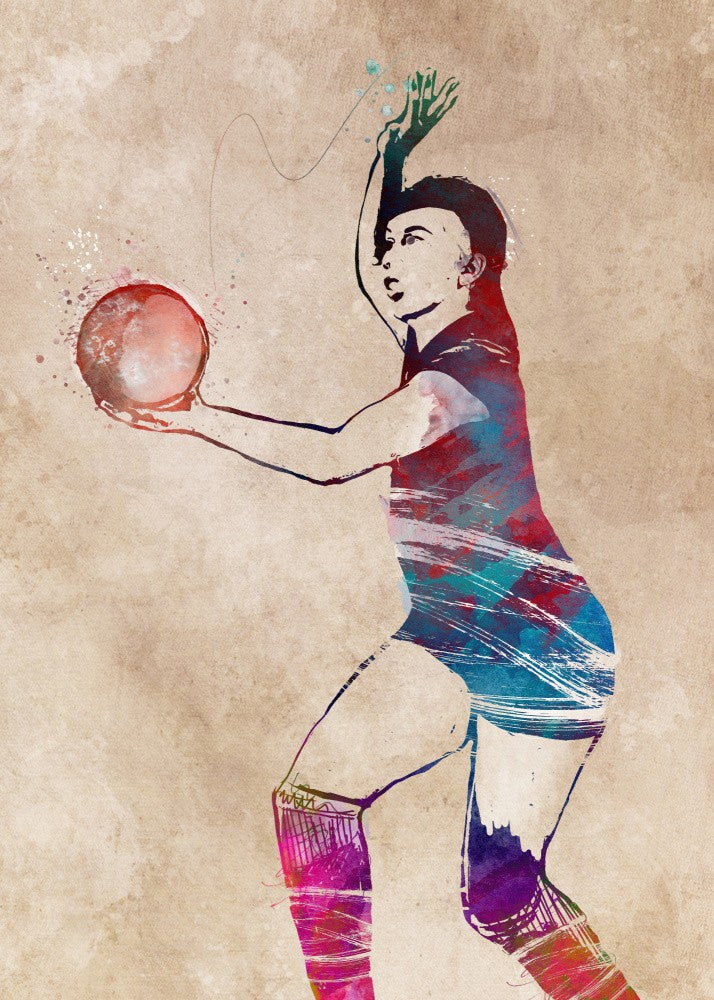 Volleyball sport art