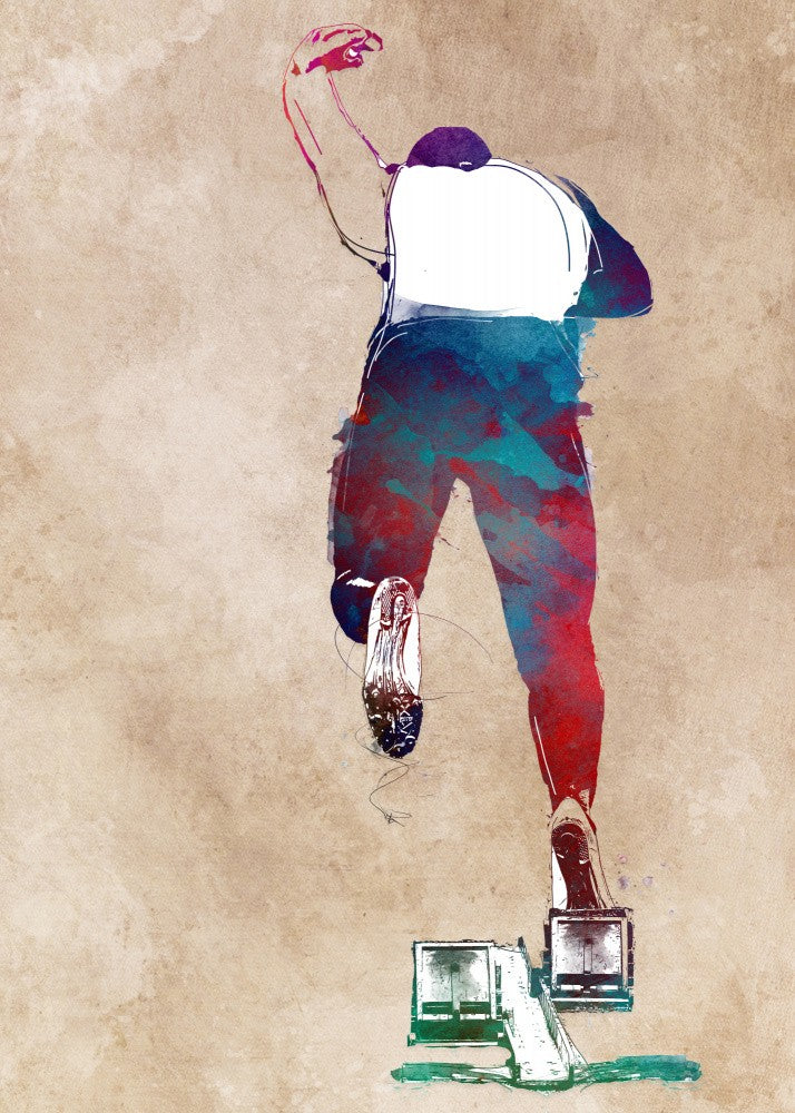 Runner sport art