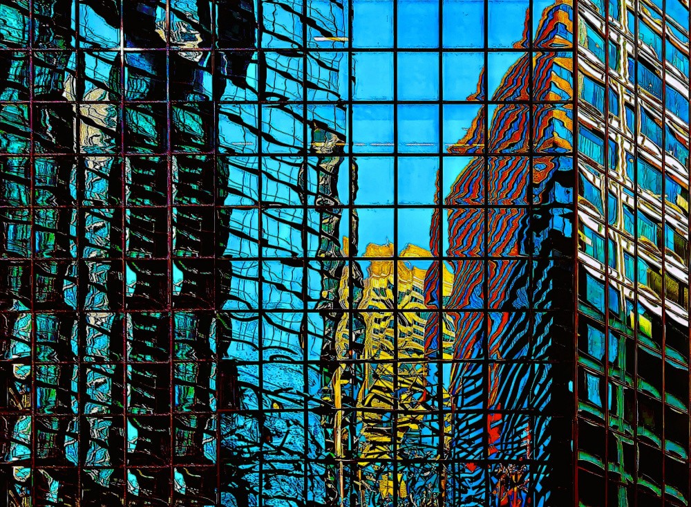 Reflections in glass - Los Angeles California