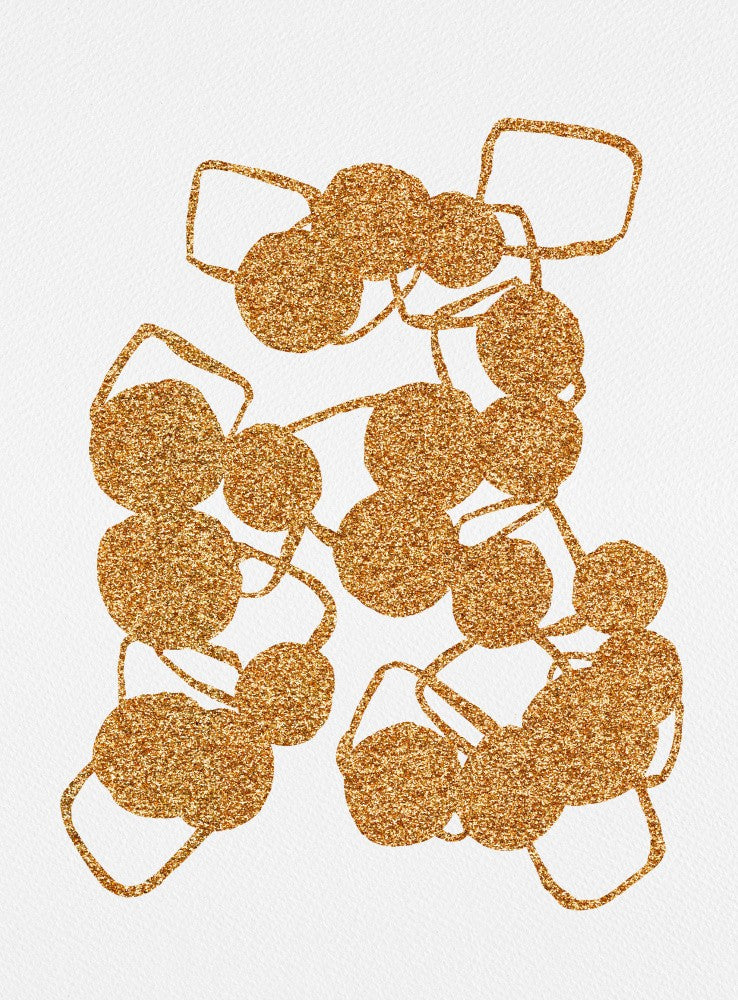 Copper Glitter Shapes Chain