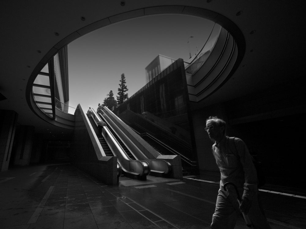 At Namba Station with Light Rain
