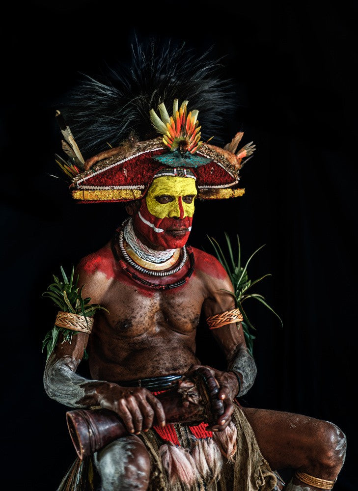 Hully Wingman portrait, Papua New Guinea Highlands