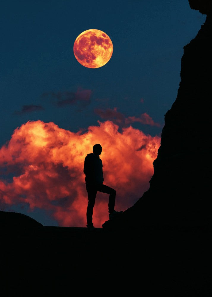 Standing With Moon