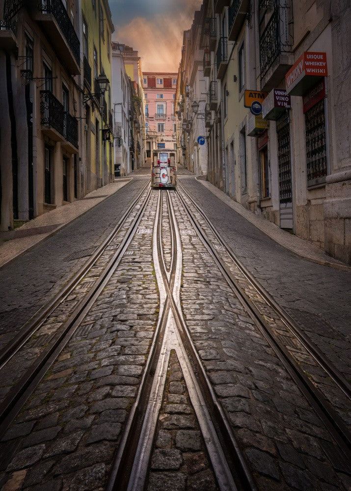 A bus in the city
