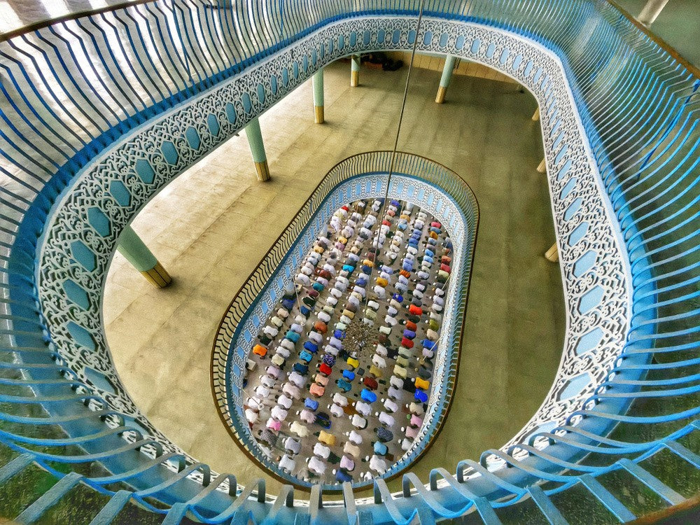 Praying in the mosque
