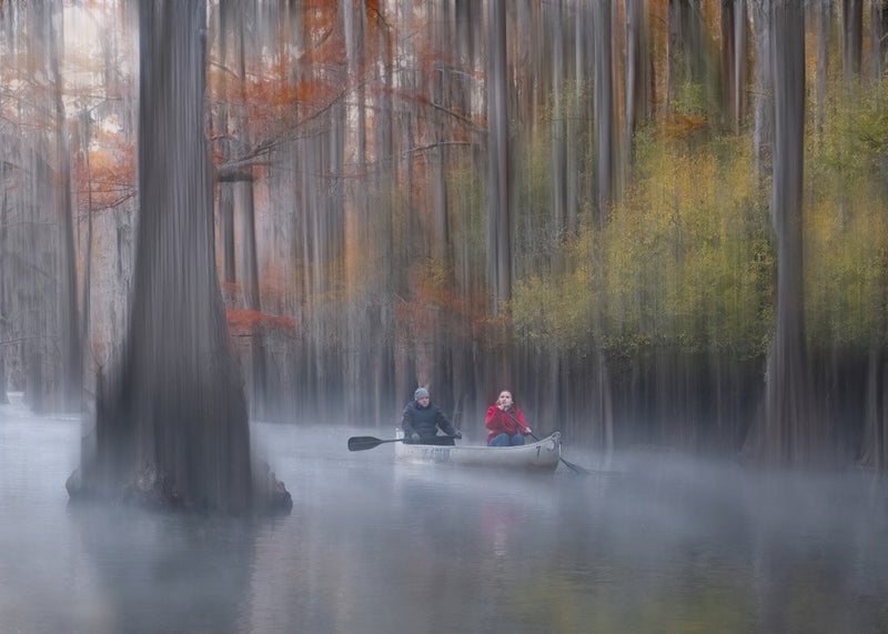 Autumn, Foggy Lake