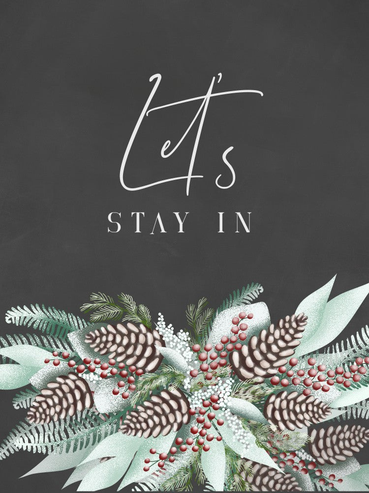 Let's stay in with frosty bouquet