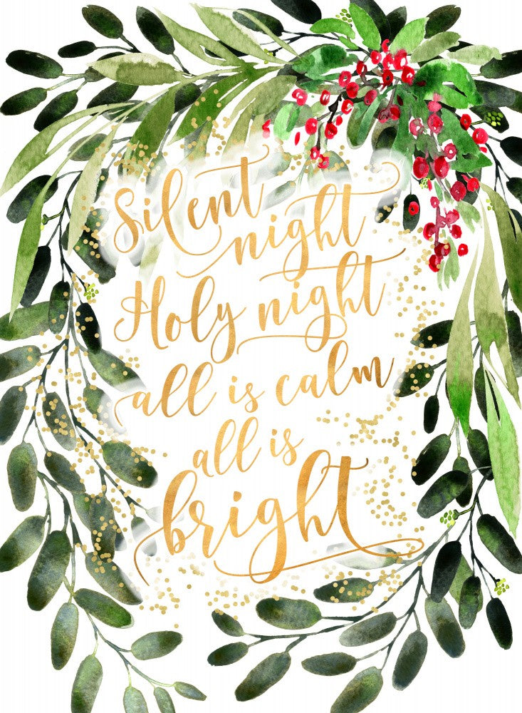 Silent night watercolor bouquet