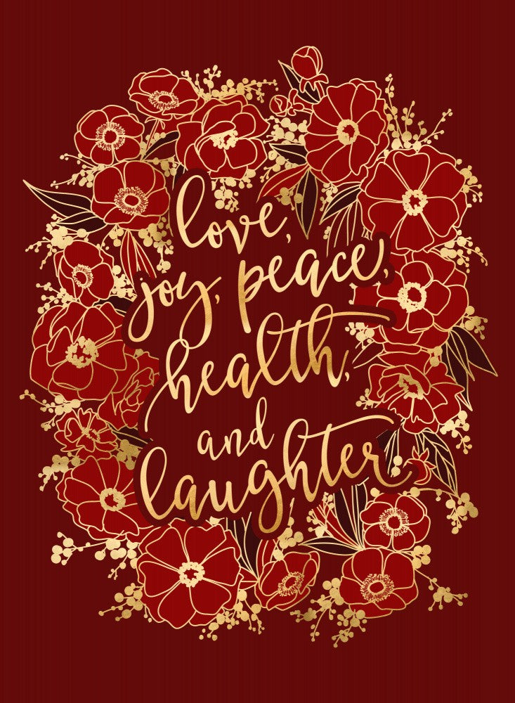Holiday wishes - red