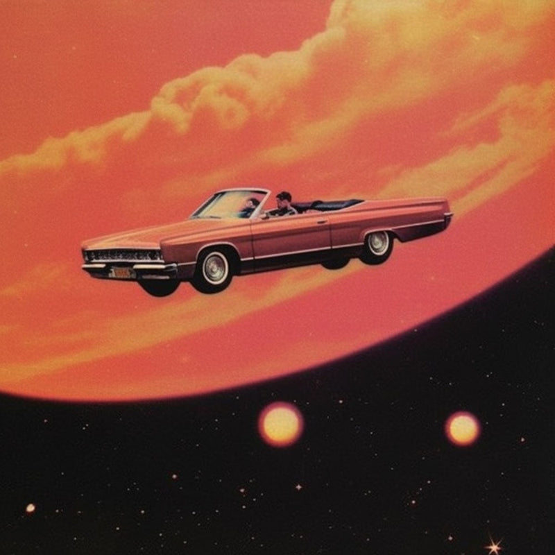 Orangefarbenes Cabrio