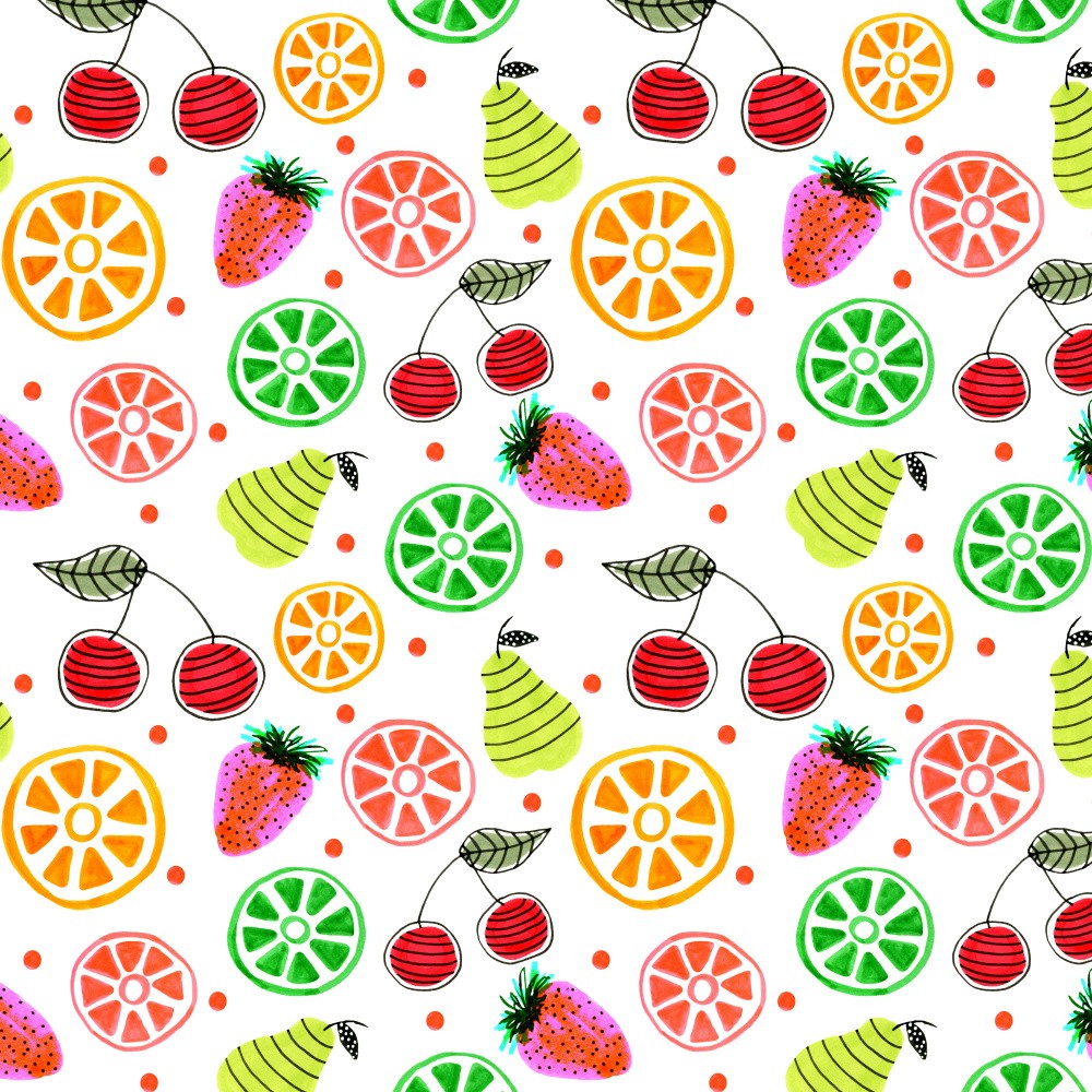 Green Orange Red Fruit Bowl