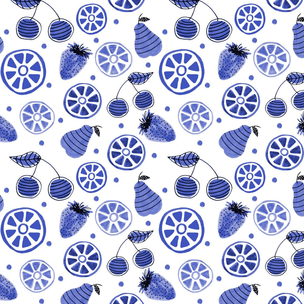 Navy Fruit Bowl