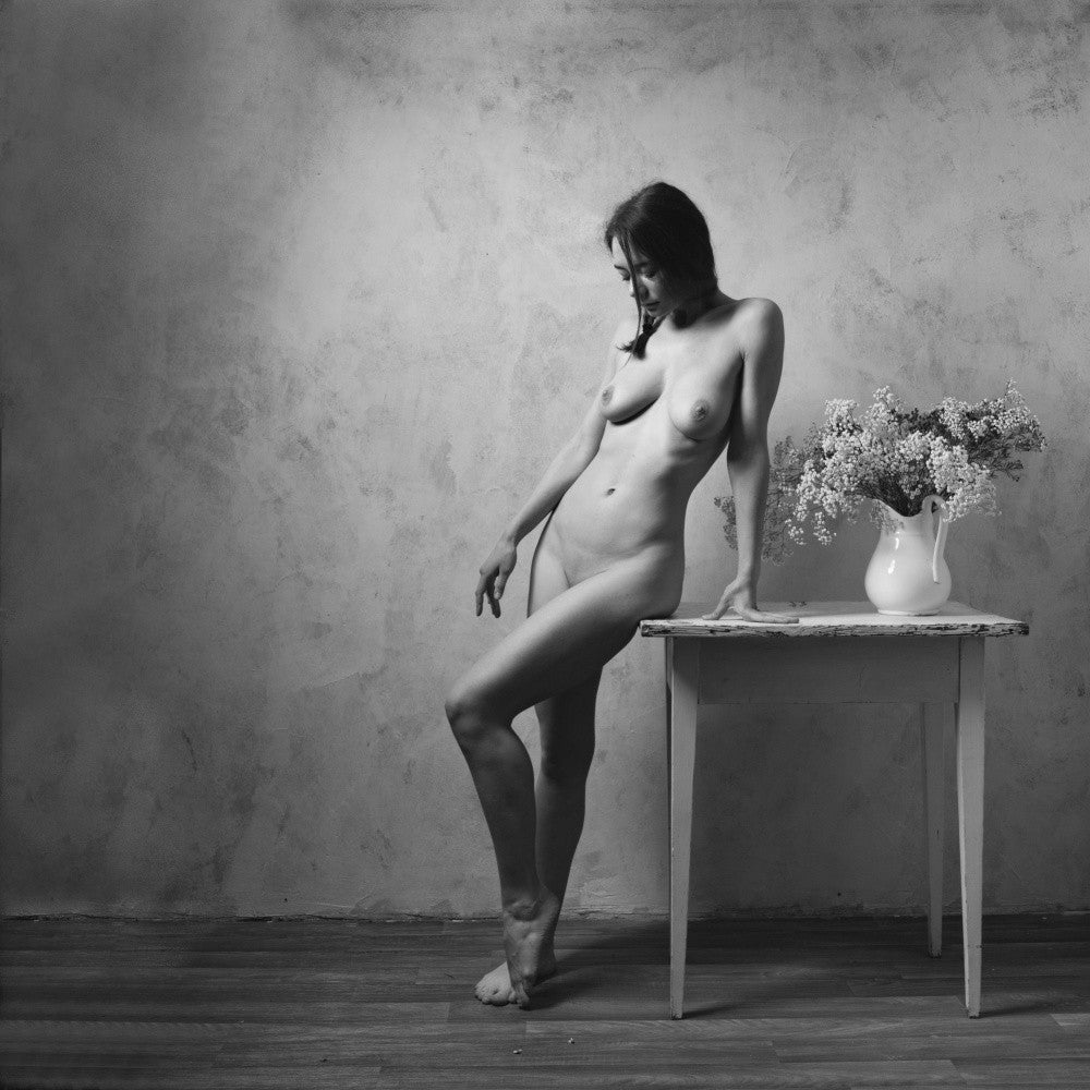 The girl at the table