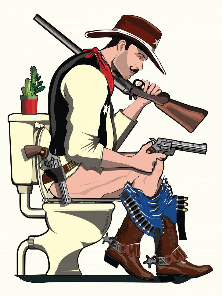 Cowboy On the Toilet